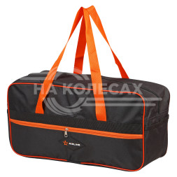 Сумка дорожная автомобильная, средняя (49*24*20 см), черн./оранж.