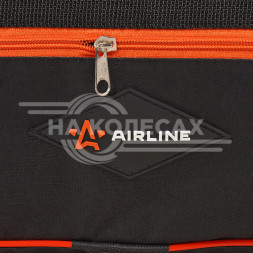 Сумка дорожная автомобильная, средняя (49*24*20 см), черн./оранж.