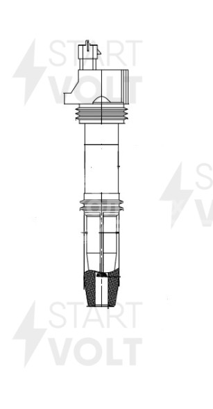 Катушка зажигания для автомобилей Лада 2112/2115/2170/1118 16 кл. (тип Dynatec)