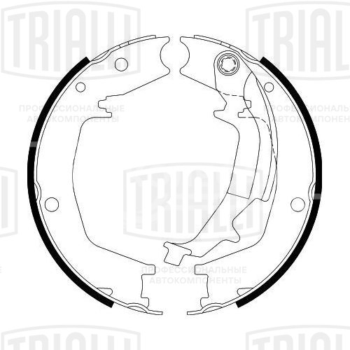 Колодки тормозные барабанные стояночного тормоза для автомобилей Kia Sorento I (06-) 190x40