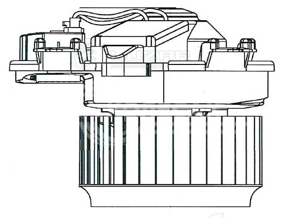 Электровентилятор отопителя для автомобилей Mercedes-Benz A (W176) (12-)/CLA (C117) (13-)/GLA (X156) (13-)