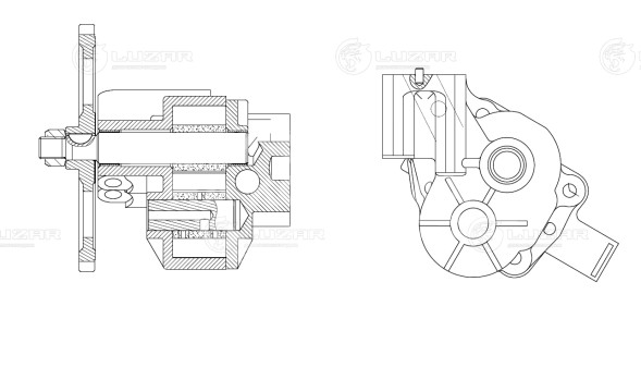 Насос масляный для автомобилей КАМАЗ, ПАЗ 5272 (Евро 1) (с шестерней)