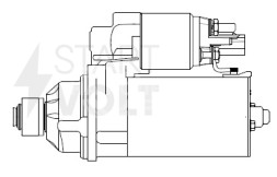 Стартер для автомобилей VAG Passat B7 (11-)/Golf VI (08-) 1.4TSI/1.8TSI 1,4кВт