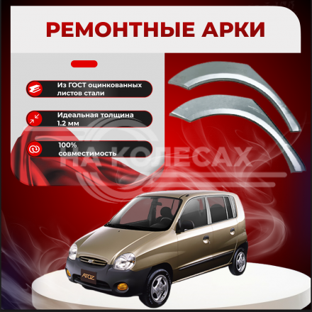 Ремонтные задние арки Hyundai Atos