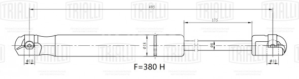 Амортизатор (упор) крышки багажника для автомобиля Kia Soul (14-)