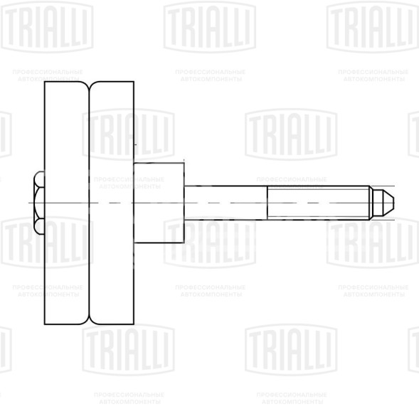 Ролик привод. ремня для автомобилей VW Golf VI (08-)/Tiguan (08-) 1.4TSi (опор.) (CM 5085)