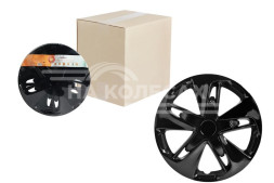 Колпаки колесные 16&quot; &quot;Супер Астра&quot;, черный глянец, карбон, компл. 2шт.