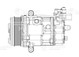 Компрессор кондиционера для автомобилей Polo Sedan (15-) 1.6i [CWVA]