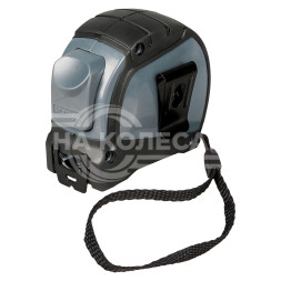 Рулетка в прорезиненном корпусе 5мх25мм PRO, автостоп, дв. зацеп, дв. шкала