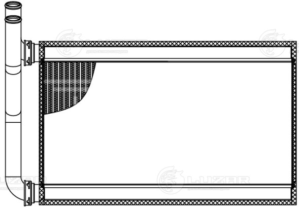 Радиатор отопителя для автомобилей Mitsubishi Pajero III (99-)/Pajero IV (06-)