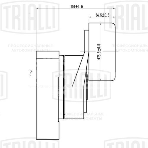 Ролик приводного ремня для автомобилей Honda Accord (02-) 2.0i/2.4i [K20; K23; K24] (с натяжным механизмом) (CM 2304)