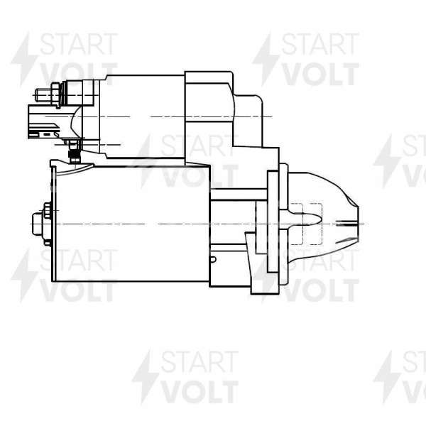 Стартер для автомобилей Toyota Auris E15 (07-)/Verso (09-)/Corolla E18 (13-) 1.6i/1.8i 1,2кВт
