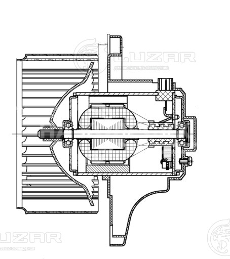 Электровентилятор отопителя для автомобилей Hyundai Tucson (04-)/KIA Sportage II (04-)