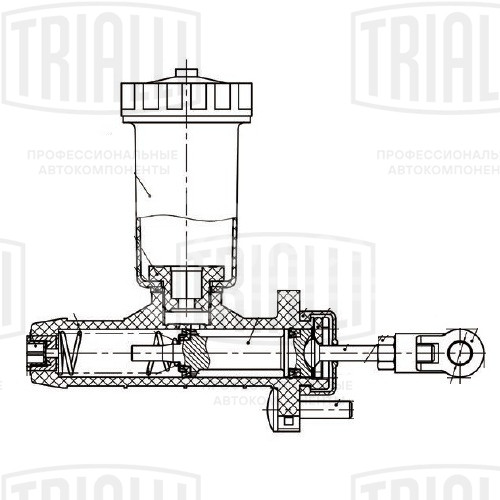 Цилиндр главный сцепления для автомобилей УАЗ 3163 Patriot (19-) с бачком