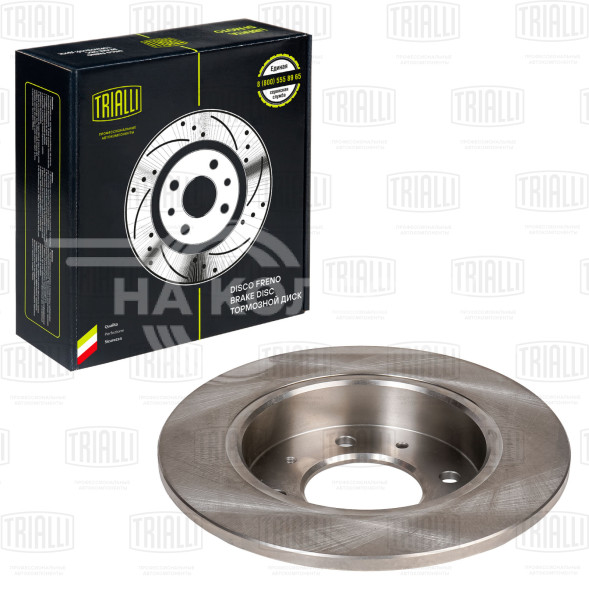 Диск тормозной для автомобилей Hyundai Elantra (00-)/Matrix (01-) задний d=258