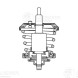Термостат для автомобилей VW Passat B6 (05-)/Tiguan (08-)/Skoda Octavia A5 (04-) 1.8T/2.0T (95°С) (термоэл.)