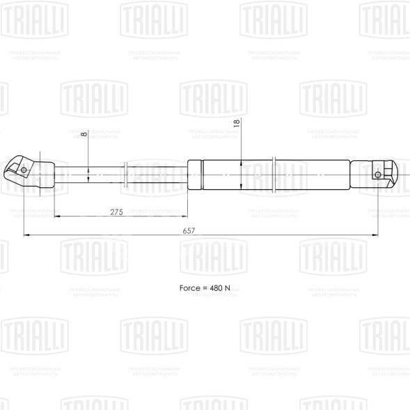 Амортизатор (упор) крышки багажника для автомобиля Ford Kuga (08-)
