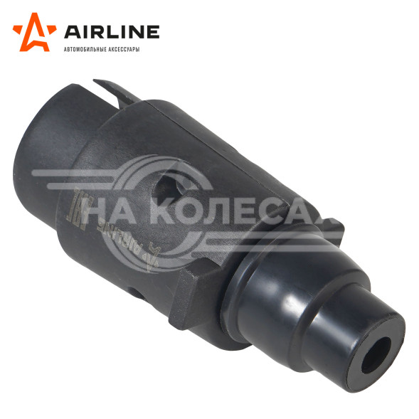 Вилка прицепа 12В 7 контактов пластик (сальник)