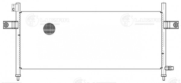 Радиатор кондиционера для автомобилей NP300 (08-)/Pick Up (98-) 2.5D