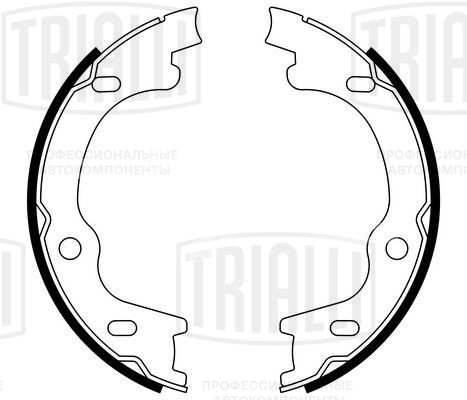 Колодки тормозные барабанные стояночного тормоза для автомобилей Kia Carens (06-) 167x32