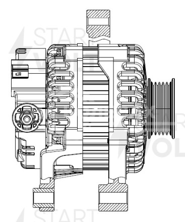 Генератор для автомобилей Lifan Solano (10-)/X50 (14-) 1.5i/1.6i 90A