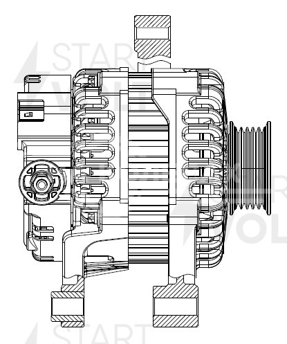 Генератор для автомобилей Lifan Solano (10-)/X50 (14-) 1.5i/1.6i 90A