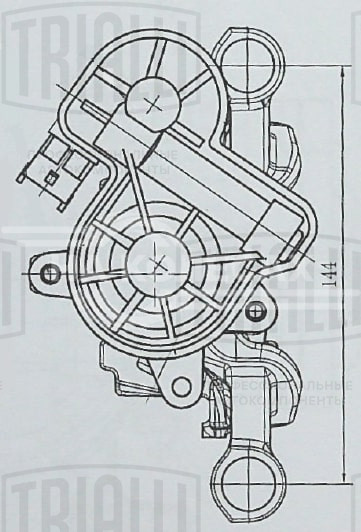 Суппорт тормозной для автомобилей Ford Mondeo V (15-)/Kuga (13-) задний левый d=38мм (автомобиль с электродвигателем стояночного тормоза)