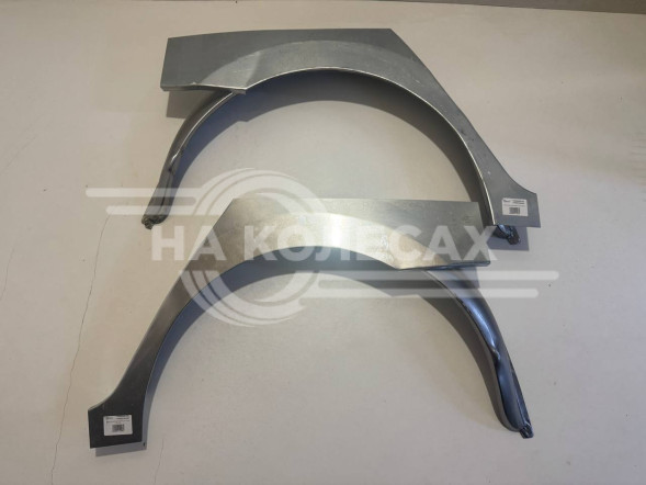 Ремонтные задние арки (наружняя + внутренняя) Skoda Rapid 1