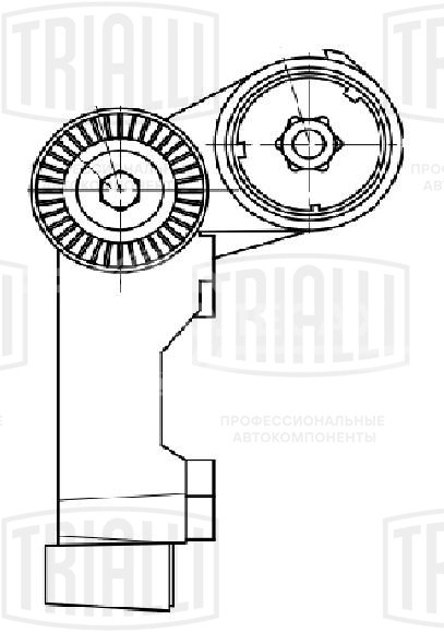 Ролик приводного ремня для автомобилей Ford Transit Connect (02-) 1.8d с натяжным механизмом