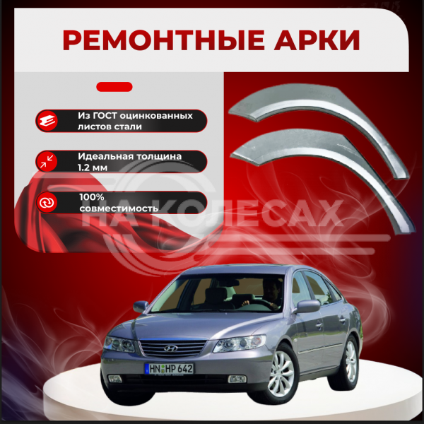 Ремонтные задние арки Hyundai Grandeur 3