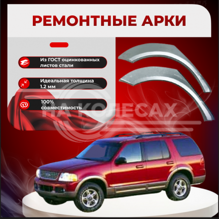 Ремонтные задние арки Ford Explorer 3