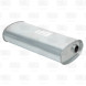Глушитель универсальный (овальный) 131х221, L=485, d=42, смещение 45 мм (алюминизированная сталь)