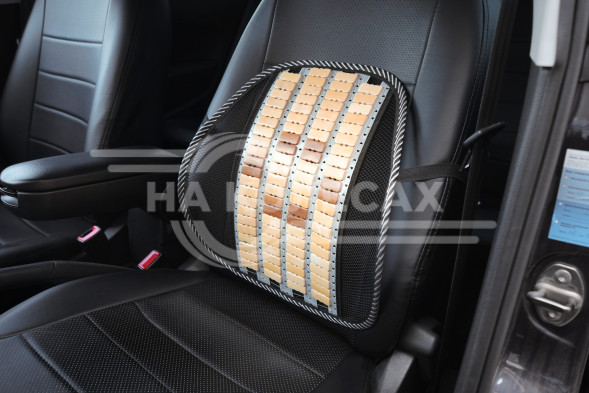 Поддержка спины анатомическая с деревянными вставками