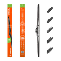 Щетка стеклоочистителя 600 мм (24&quot;) гибридная, 3 адаптера