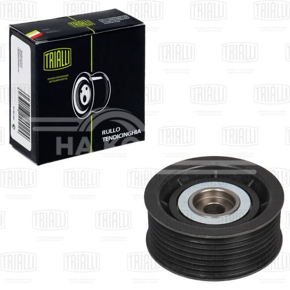 Ролик привод. ремня для автомобилей Mitsubishi Pajero III (00-)/Pajero IV (06-) 3.0i/3.5i/3.8i (ребристый) расположен слева)