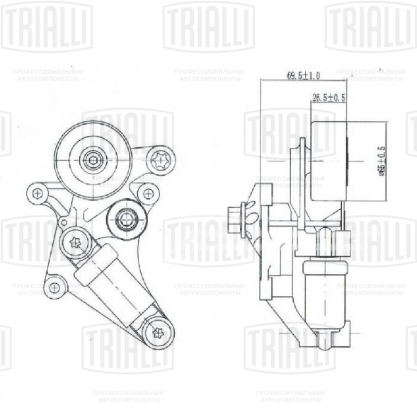 Ролик привод. ремня для автомобилей Mercedes E-Class (W211) (02-) 2.2d/2.7d (с натяж. мех.) (CM 5292)
