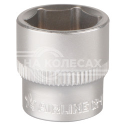 Головка торцевая 3/8" DR шестигранная 17мм пласт. подвес