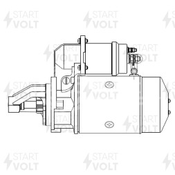 Стартер для автомобилей ЗИЛ-130/431410 с дв. 508 12В 1,8кВт