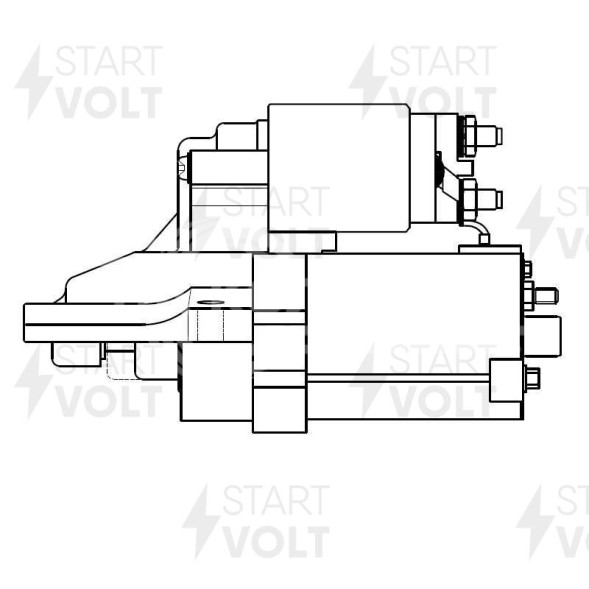 Стартер для автомобилей Ford Focus II (04-)/C-Max (07-) 1.8i MT 1,4кВт