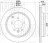 Диск тормозной для автомобилей Land Rover Discovery III (04-) / Discovery IV (09-) / Range Rover Sport I (05-) задний d=325