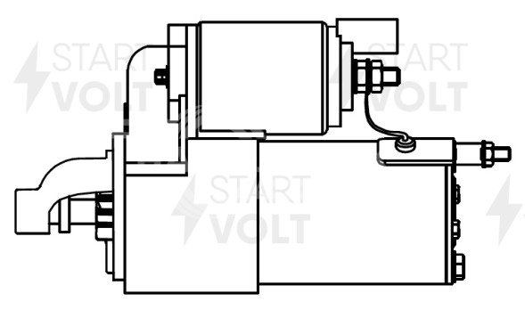 Стартер для автомобилей Hyundai ix55 (11-) 3.8i/Santa Fe (19-) 3.5i 1,2кВт