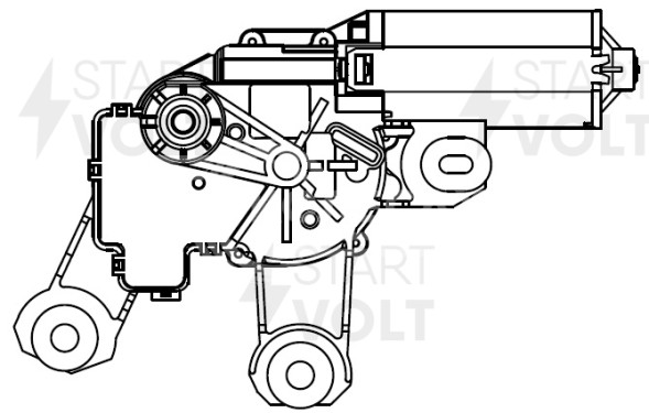 Моторедуктор стеклоочистителя для автомобилей Land Rover Freelander II (06-) (задний)