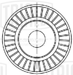 Ролик приводного ремня для автомобилей BMW X5 E70 (06-) 3.0d [M57D] (только ролик натяжителя) (26x70)