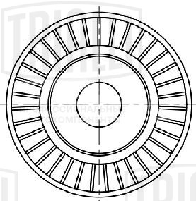 Ролик приводного ремня для автомобилей BMW X5 E70 (06-) 3.0d [M57D] (только ролик натяжителя) (26x70)