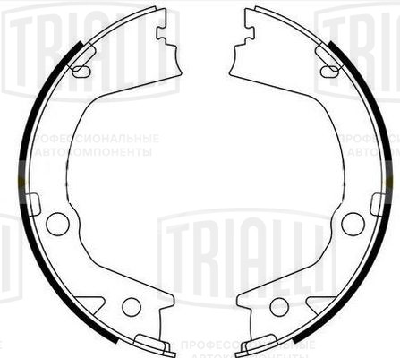 Колодки тормозные барабанные стояночного тормоза для автомобилей SsangYong NewActyon / Korando C (10-) 170x26
