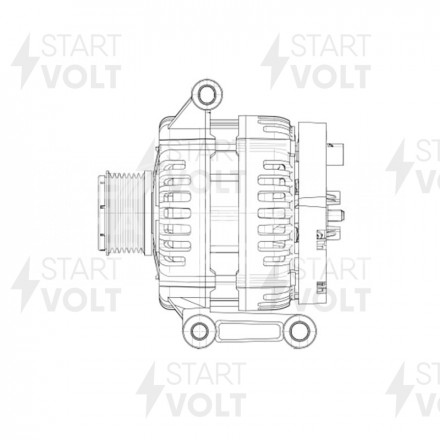 Генератор для автомобилей Ford Transit (06-)/Land Rover Defender (06-) 2.4TDCi 150A