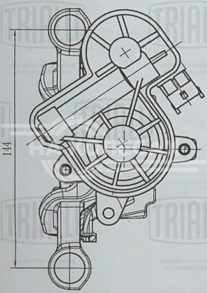 Суппорт тормозной для автомобилей Ford Mondeo V (15-)/Kuga (13-) задний правый d=38мм (автомобиль с электродвигателем стояночного тормоза)
