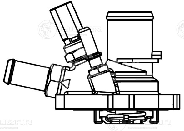 Термостат для автомобилей Fiat Albea (06-)/Doblo (05-) 1.4i (88°С) (с корпусом)