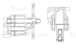 Насос масляный для автомобилей КАМАЗ (Евро 0) 740.10 (с шестерней)