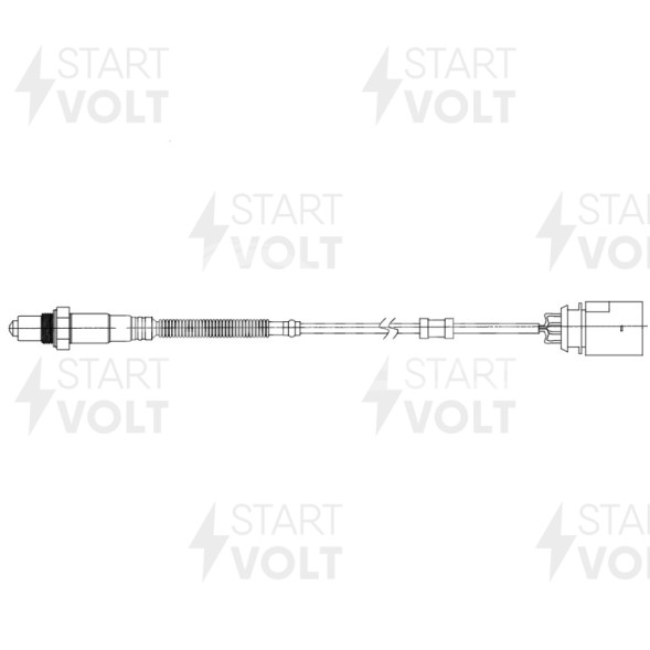 Датчик кислорода для автомобилей VAG Octavia (96-)/Golf IV (97-) 1.4i 590 мм после катализатора